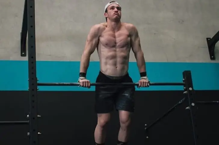 Gymnastics workout routine.